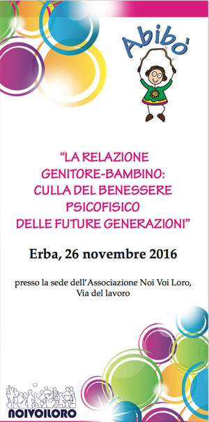 Relazione genitore-bambino - Convegno Erba novembre 2016